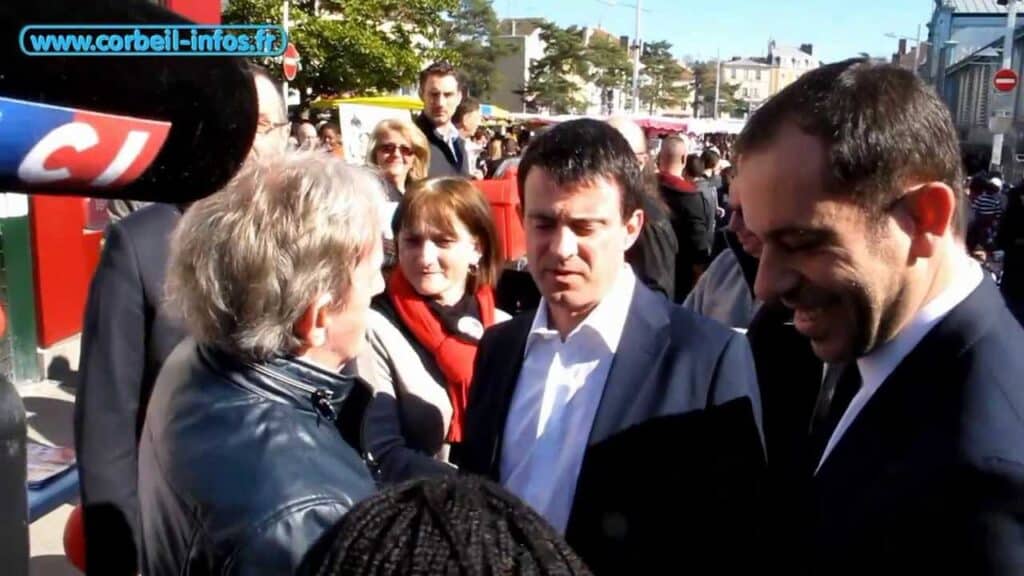 , (Corbeil-Essonnes): Municipales 2014 – Manuel Valls à Corbeil-Essonnes pour soutenir Carlos Da Silva – 090314