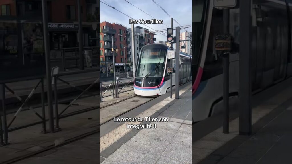 , Asnières-sur-Seine,Fin de l’interruption !! Le T1 de retour à Asnieres #railway #trainspotting #tramway #idfm #ratp